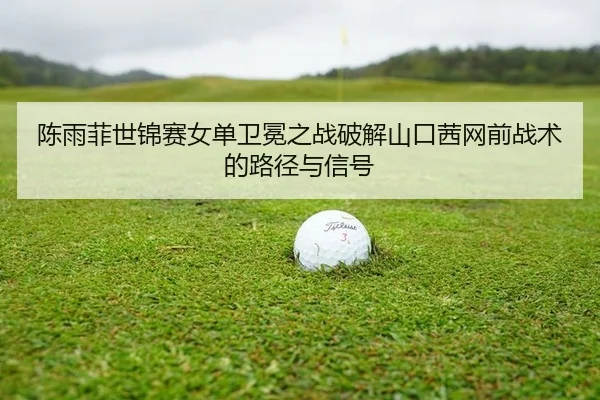 陈雨菲世锦赛女单卫冕之战破解山口茜网前战术的路径与信号